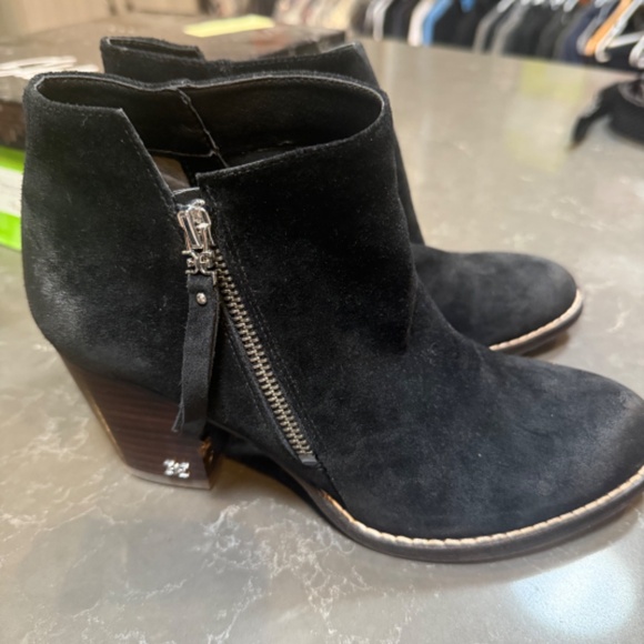 Macon Black Suede Bootie - Sam Edelman - Picture 1 of 6